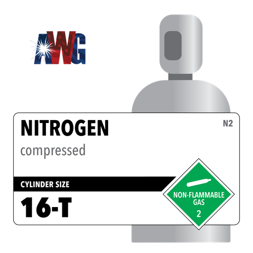 Nitrogen, 16-T, 4.8, Zero, 99.998%, 300 cf, High Pressure Steel (HPS), (C) - CGA 580