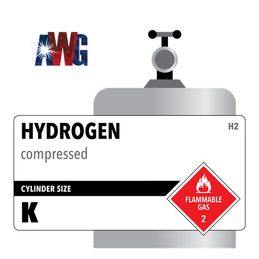 Hydrogen, K, Industrial, 99%, 200 cf, High Pressure Steel (HPS), (V) - CGA 350