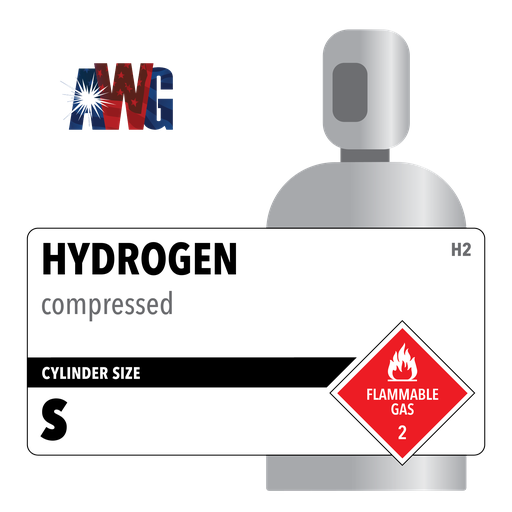 Ultra High Purity Hydrogen, 6.0, 99.9999%, Size S, High Pressure Steel (HPS) Cylinder, CGA 350 Valve