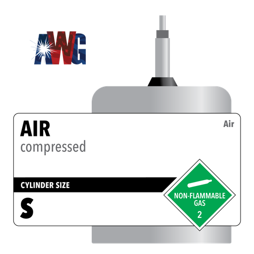 Compressed Air, Size S, High Pressure Aluminum Cylinder, CGA 950 Valve