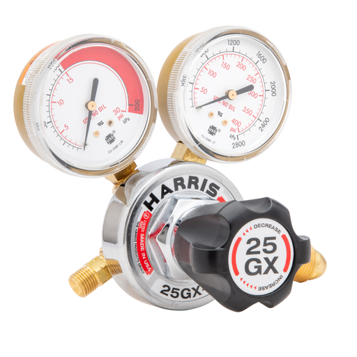 Harris 25GX Single Stage Acetylene Regulator CGA 300 (Female) 25GX-15-300 - 3000350