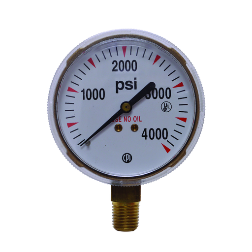 Gauge 2.5" BM 4000PSI Brs