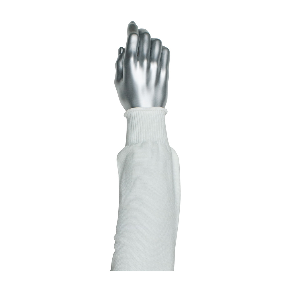 Product image for PIP 15-212WS PRITEX SLEEVE, 12-INCH, WHITE, NARROW WIDTH, ELASTIC CUFF LIKELY SUBJECT TO TAX