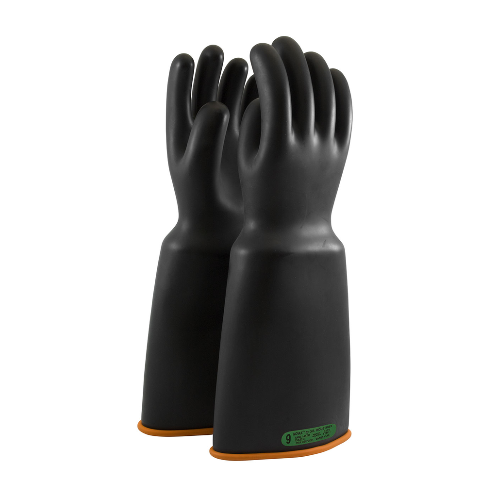 Product image for PIP 159-3-18/10 NOVAX INSULATING GLOVE, CLASS 3, 18 IN., BLK./ORN., BELL CUFF LIKELY SUBJECT TO TAX