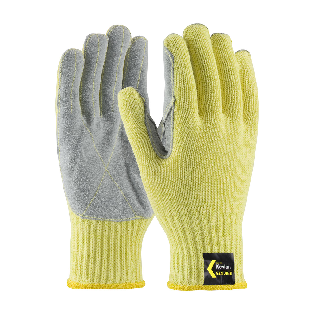 Product image for PIP 09-K300LP/S Kevlar® Glove w/ Cowhide Leather Palm, Medium Weight - Small