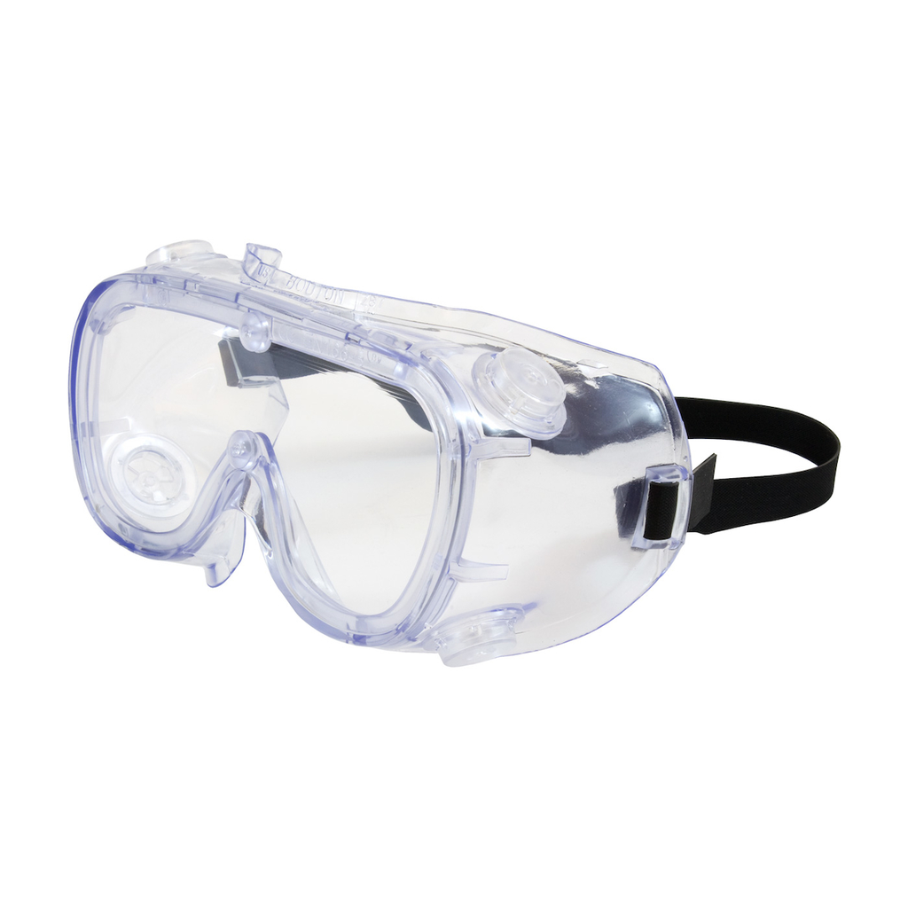 Product image for PIP 248-5190-300B Indirect Vent Goggle w/ Clear Blue Body, Clear Lens and Anti-Scratch Coating