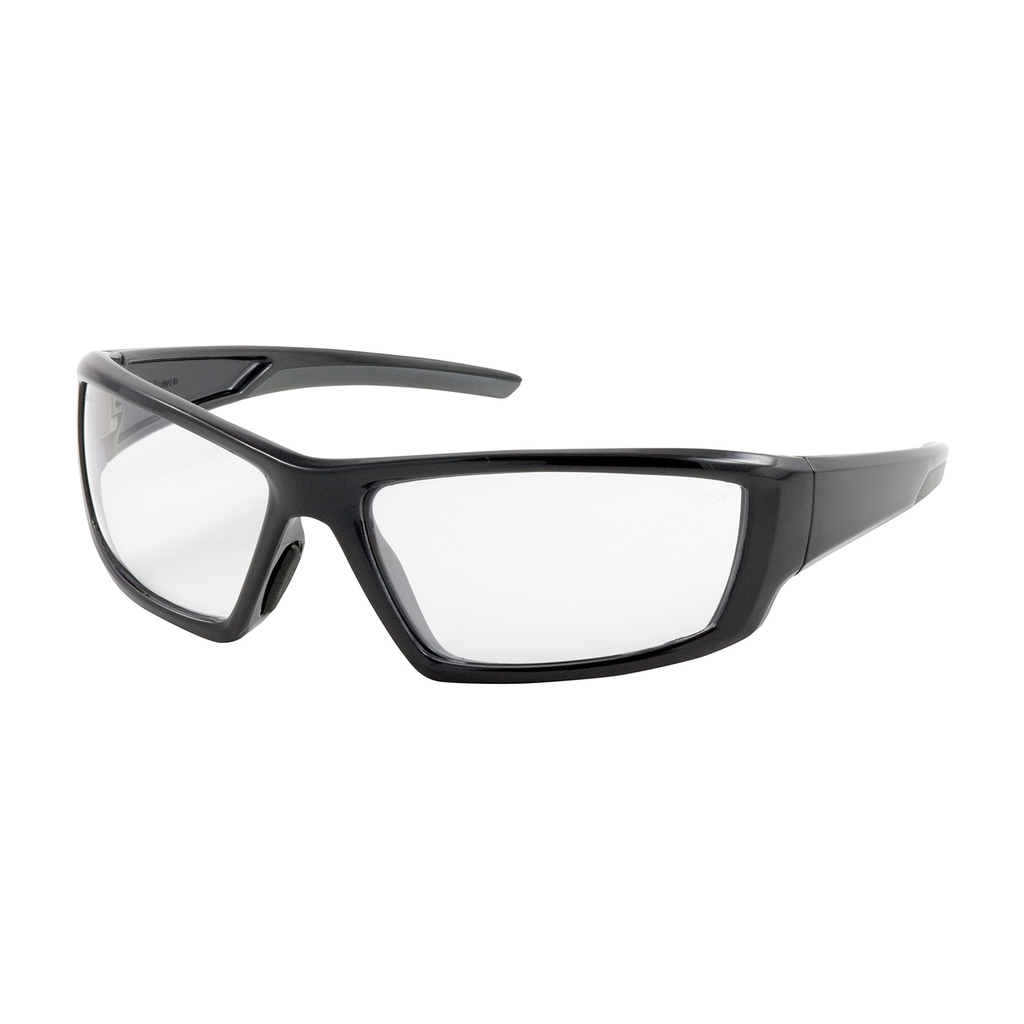 Product image for PIP 250-47-0020 Full Frame Safety Glasses w/ Black Frame, Clear Lens and Anti-Scratch / Anti-Fog Coating