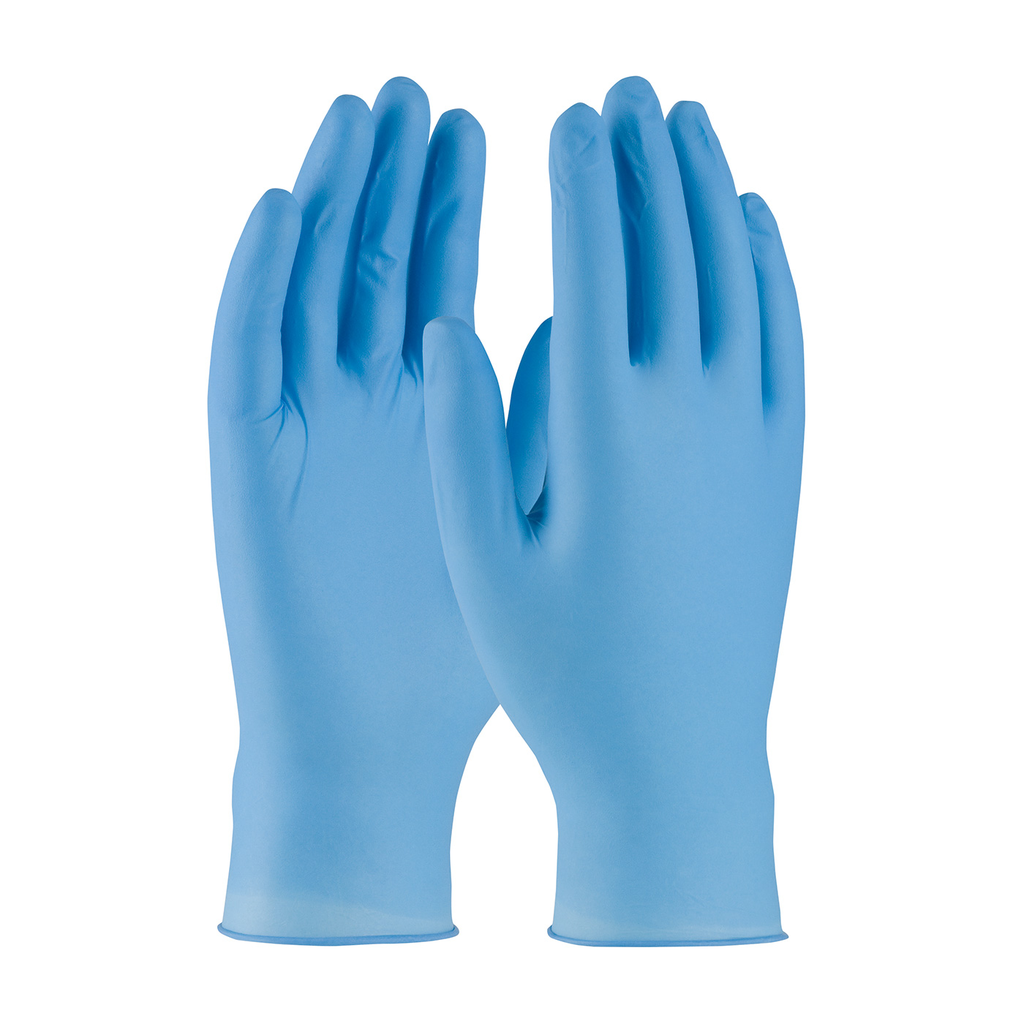 Product image for PIP 63-336PF/XL Disposable Nitrile Glove, Powder Free w/ Textured Grip - 6 mil - XLarge