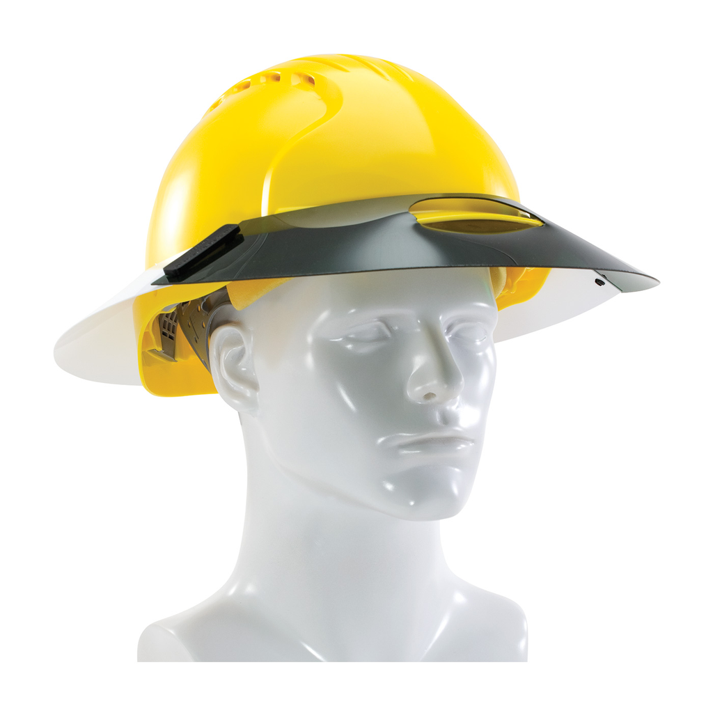 Product image for PIP 281-SSE-CAP SUN SHIELD EXTENSION FITS CAP STYLE HARD HATS 40 MIL DARK GREEN