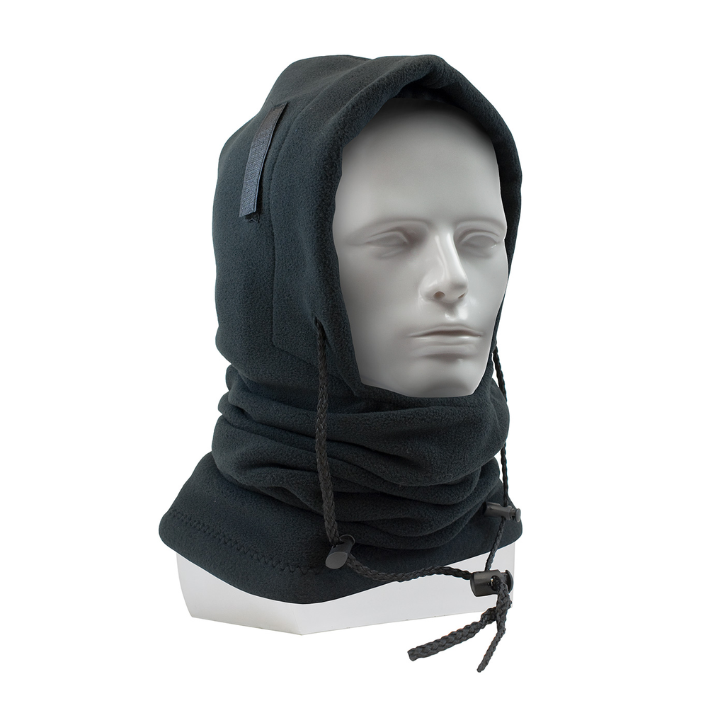 Product image for PIP 364-1170 Black Polyester Fleece Outer Layer Extended Adjustable 3-In-1 Balaclava Non-FR Winter Liner