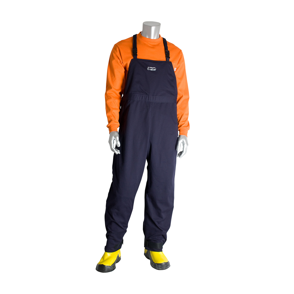 Product image for PIP 9100-52564/2XL 12 CAL FR OVERALL 9OZ. COTTON NFPA 70E/ASTM F1506 NAVY