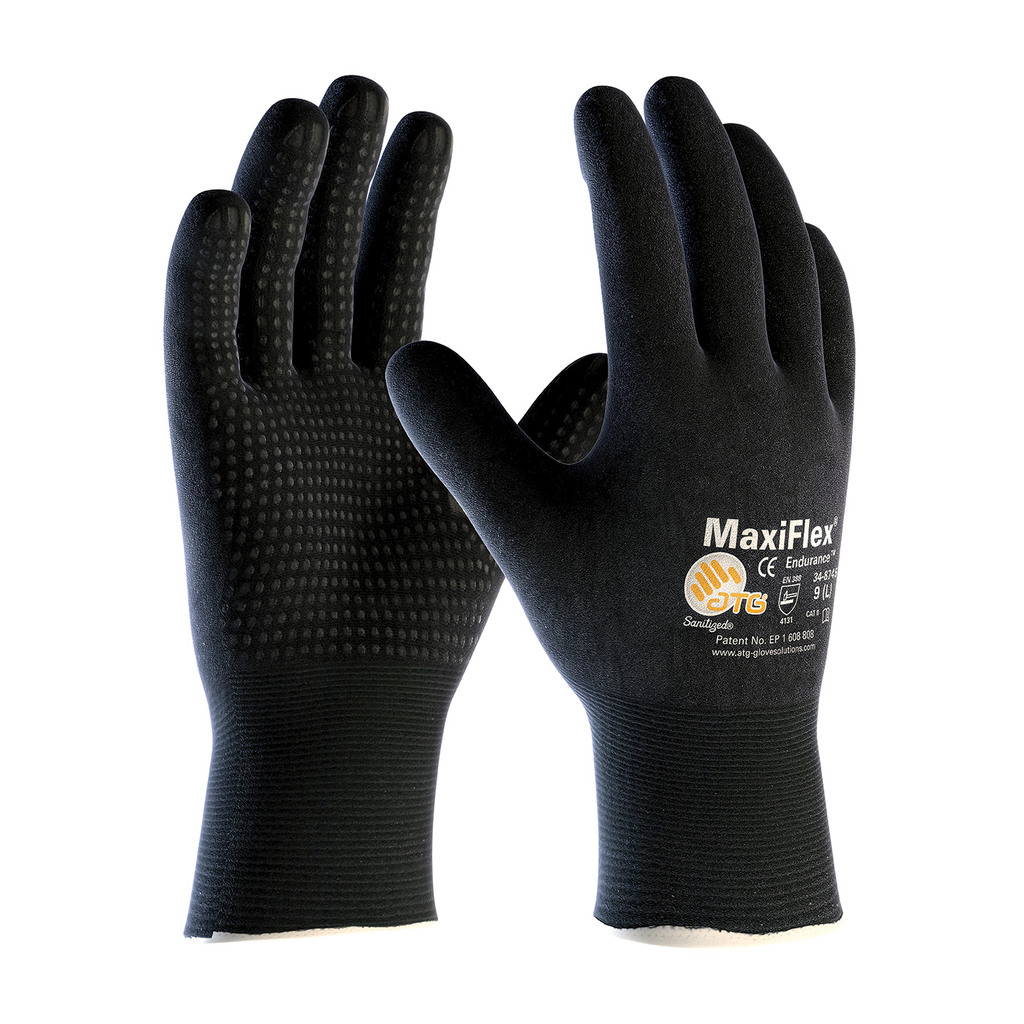 Product image for PIP 34-8745/XXL MaxiFlex&#174; Endurance&#8482; Seamless Knit Nylon / Lycra Glove, Nitrile-Coated Grip on Full Hand - XX Large