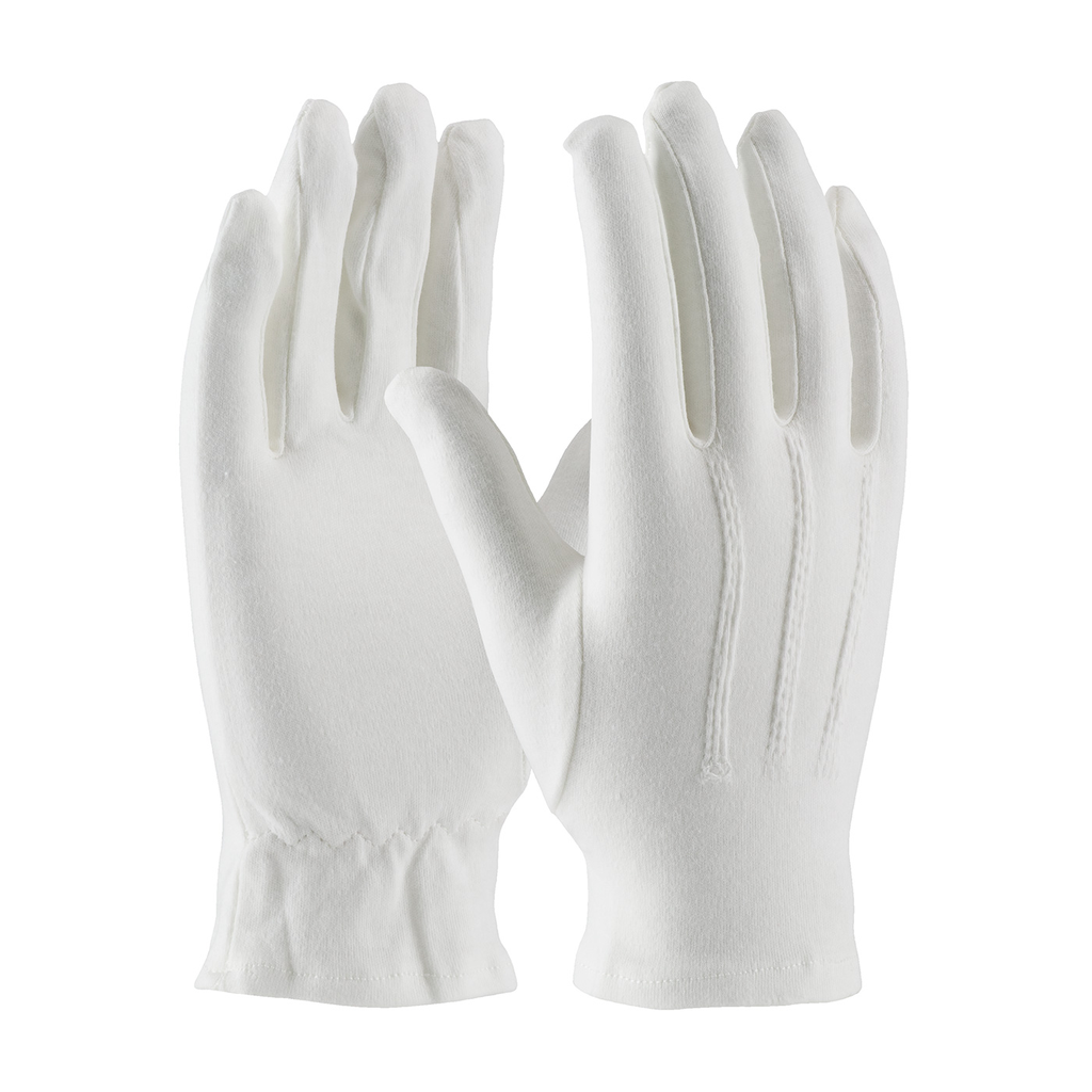 Product image for PIP 130-100WM/L CABARET. 100% COTTON, WHITE DRESS GLOVE, OPEN CUFF PURCHASED PER DOZEN