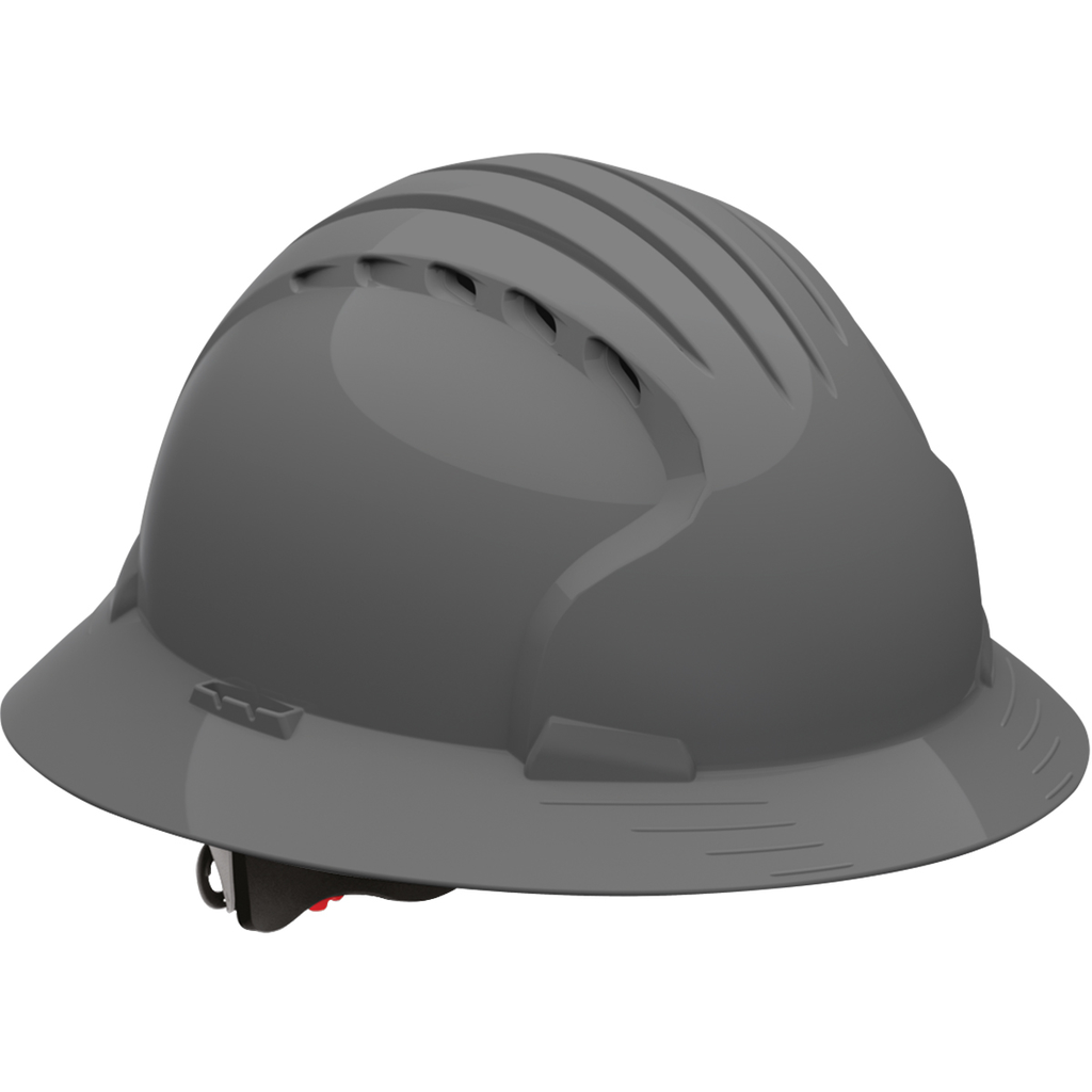 Product image for PIP 280-EV6161V-40 JSP EVO6161 FULL BRIM, GRAY, VENTED, 6-PT, WHEEL RATCHT, CLASS C LIKELY SUBJECT TO TAX