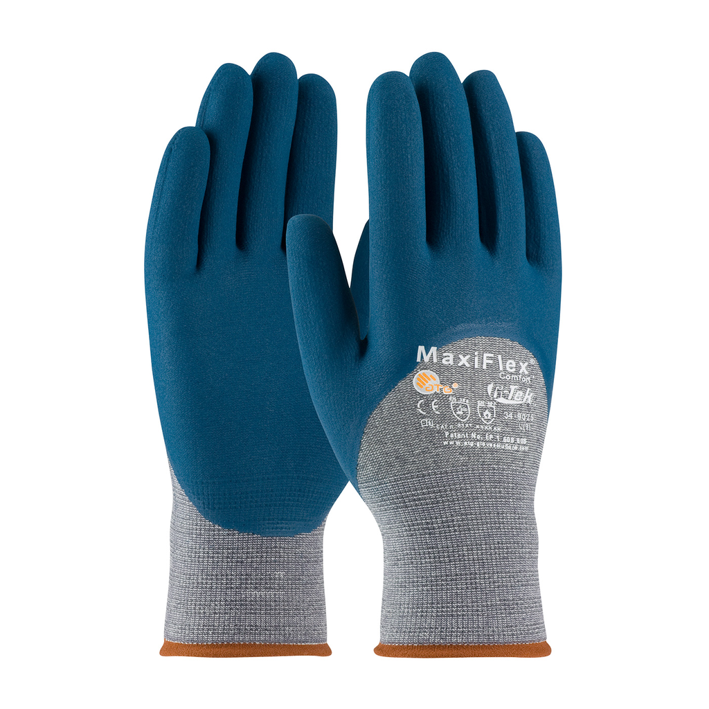 Product image for PIP 34-9025/XS MAXIFLEX COMFORT,13G GRY COTTON/ NYLON/LYCRA, 3/4 MFOAM NITRILE LIKELY SUBJECT TO TAX