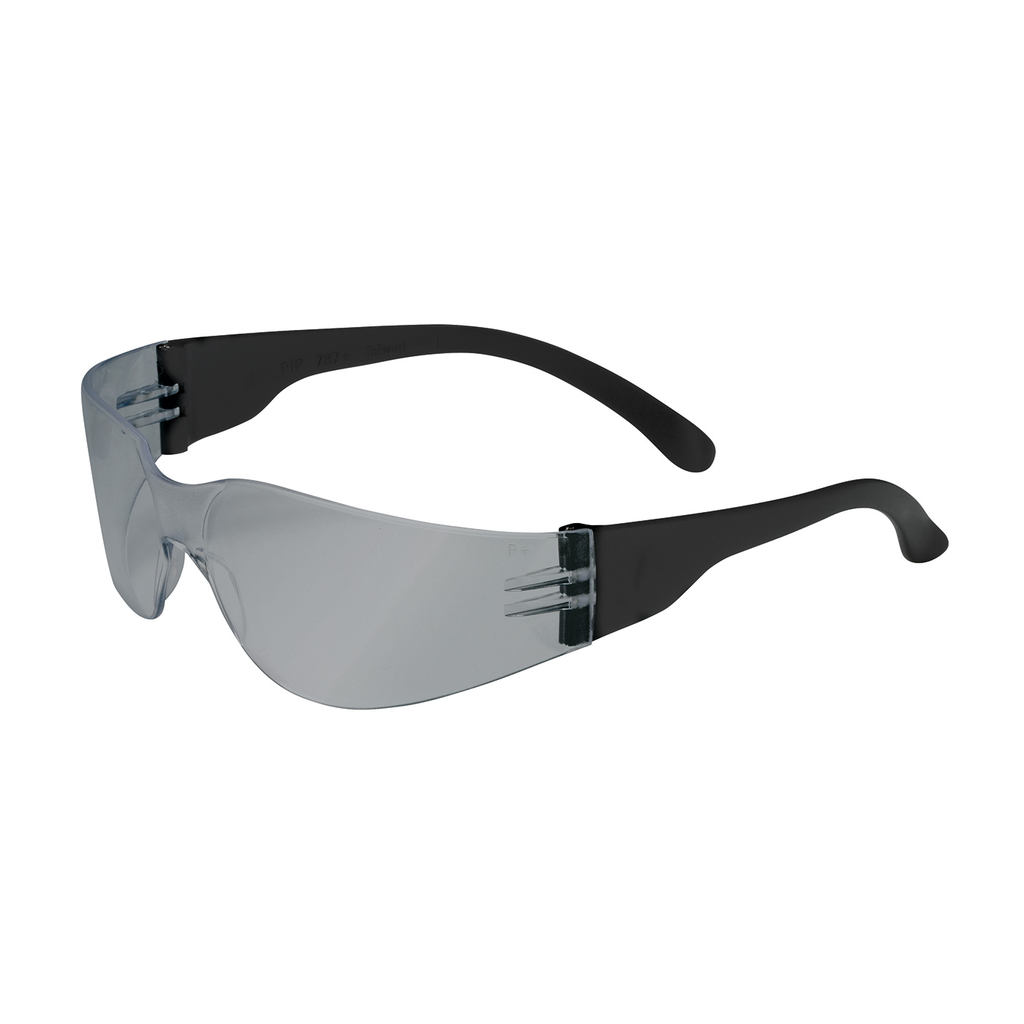 Product image for PIP 250-01-0005 Rimless Safety Glasses w/ Black Temple, Silver Mirror Lens and Anti-Scratch Coating