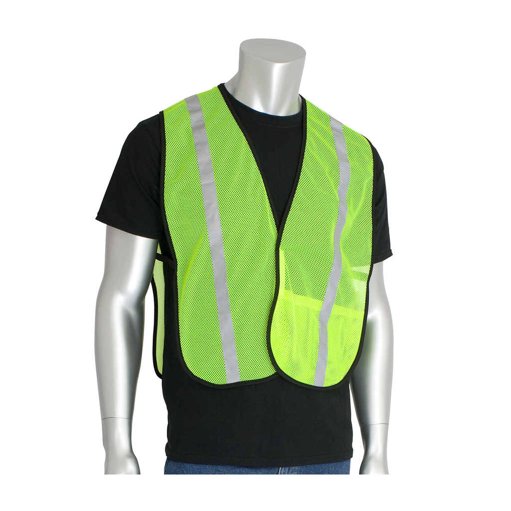 Product image for PIP 300-EVOR-ELY NON-ANSI MESH SAFETY VEST 1IN. REFLECTIVE TAPE HL CLOSURE OSFM