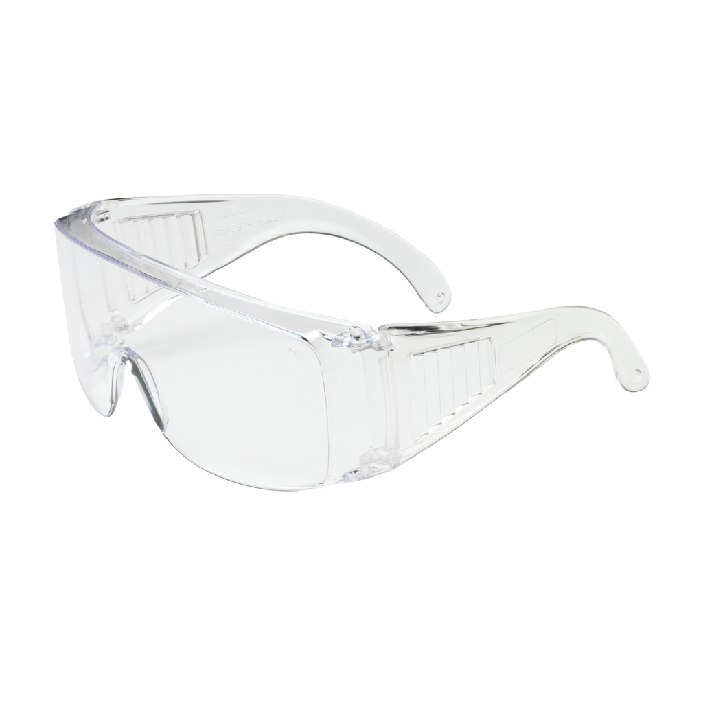 Product image for PIP 250-99-0900 Clear Frame/Lens Anti-Scratch Coated Over the Glass Safety Glasses