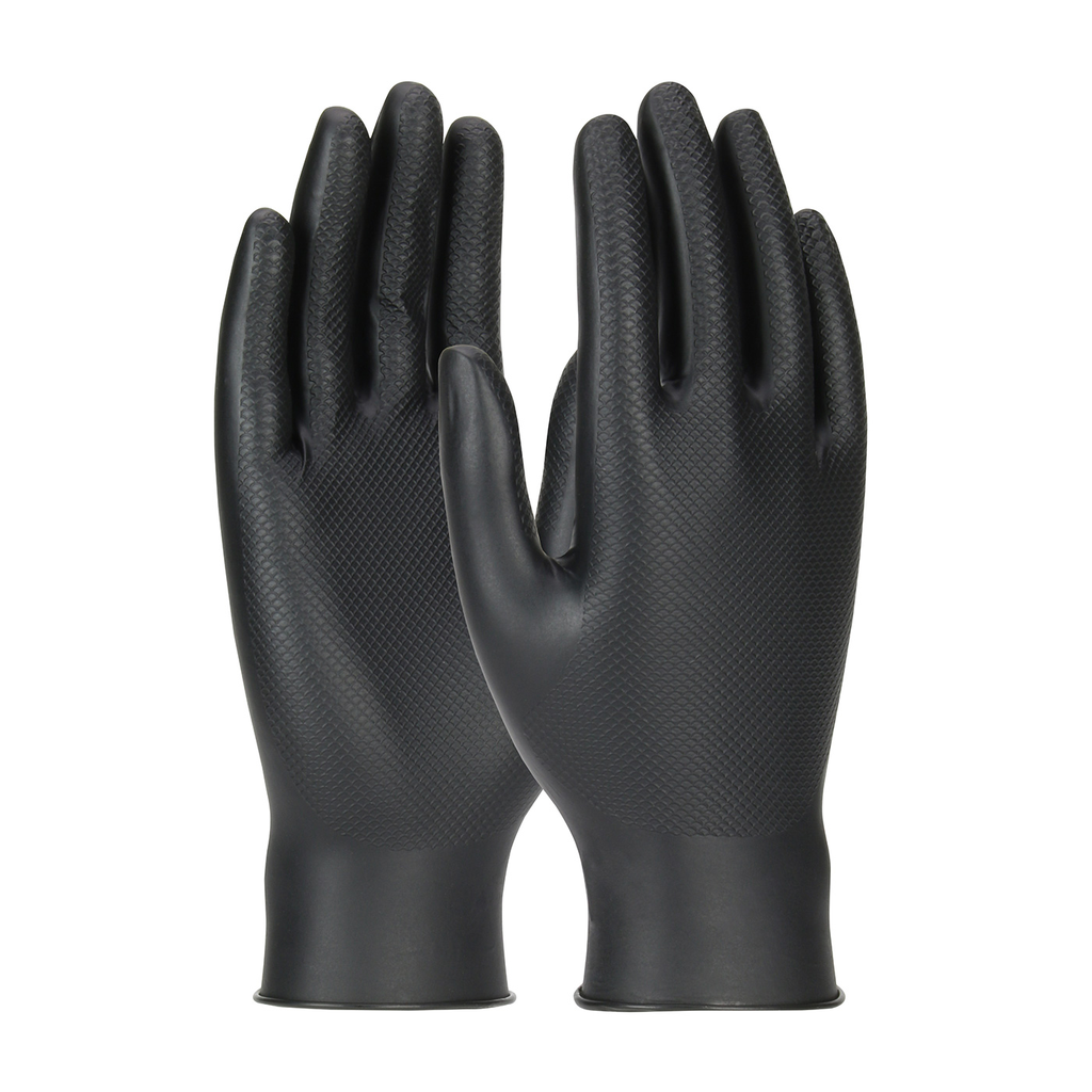 Product image for PIP 67-246/S AMBIDEX GRIPPAZ SKINS SUPERIOR NITRILE GLOVE W/TEXTURED FISH SCALE GRIP 6MIL