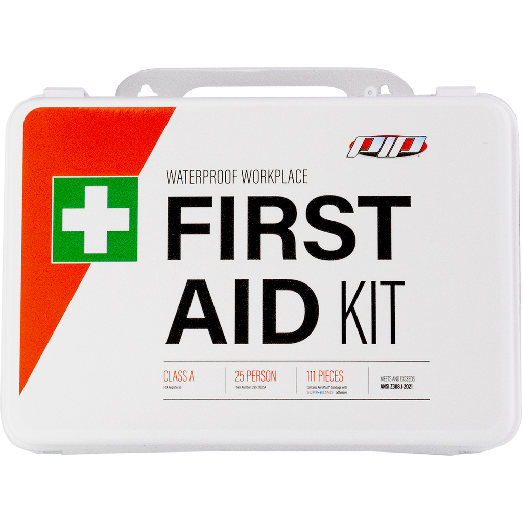 Product image for PIP 299-21025A ANSI CLASS A WATERPROOF FIRST AID KIT - 25 PERSON