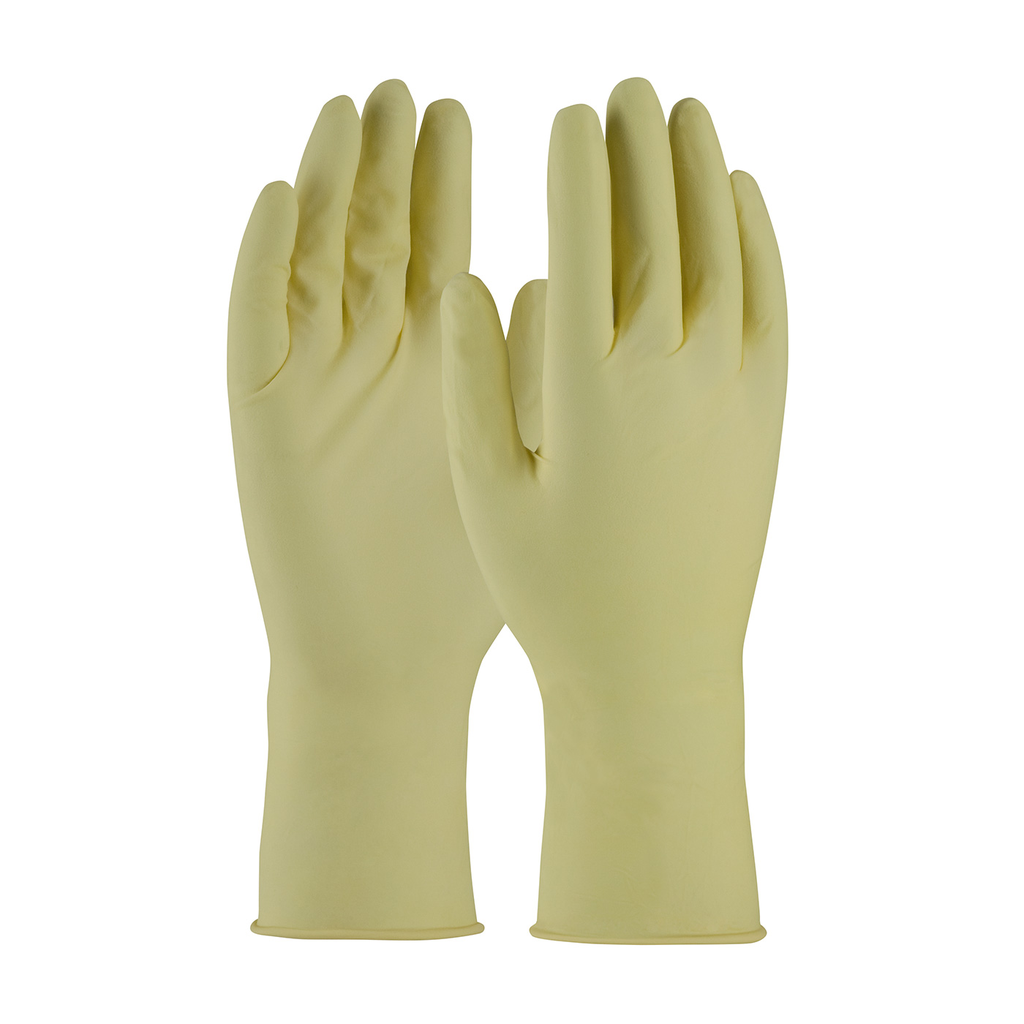 Product image for PIP 100-323010/S LATEX, FINGER TEXTURED, 7 MIL., CLASS 10, 12 INCH, PF LIKELY SUBJECT TO TAX