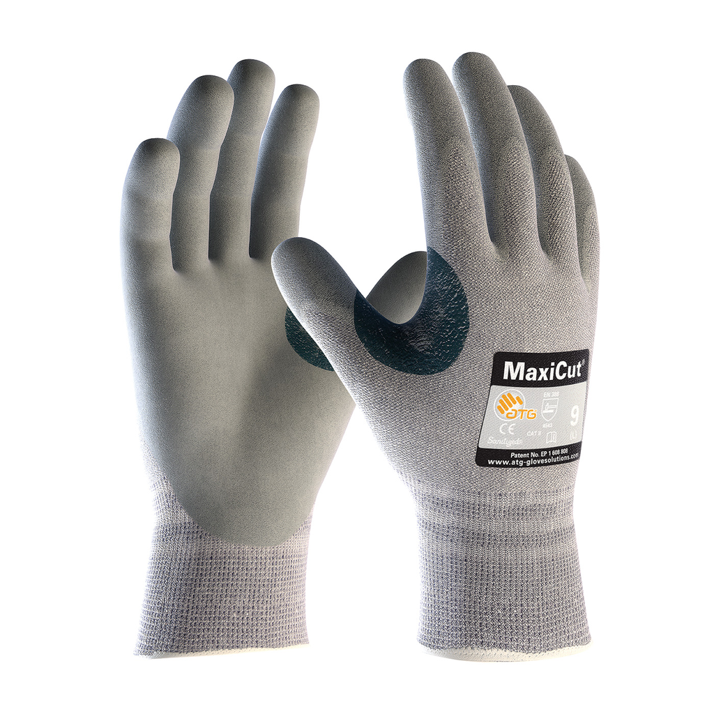 Product image for PIP 19-D470/M Seamless Knit Dyneema&#174; / Engineered Yarn Glove w/ Nitrile Coated MicroFoam Grip on Palm Fingers - Medium