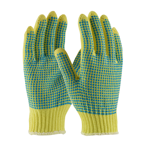 Product image for PIP 08-K300PDD/XL Seamless Knit Kevlar® Glove w/ Double-Sided PVC Dot Grip, Medium Weight - XLarge