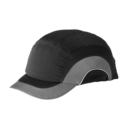 Product image for PIP 282-ABS150-12 JSP HARDCAP A1+ LOW-PROFILE, BLACK/ GRAY, SHORT 2&QUOT; BRIM, HDPE LINER LIKELY SUBJECT TO TAX