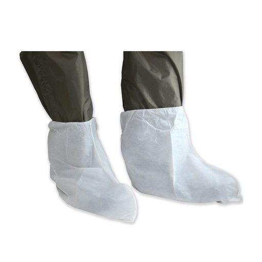 PE Coated SBP Boot Cover 33 gsm, White, 14"