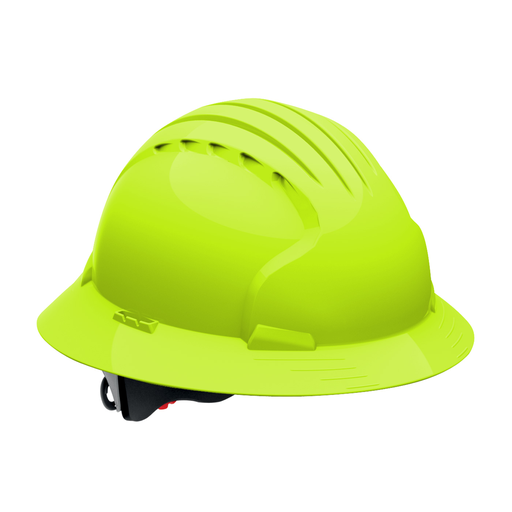 Product image for PIP 280-EV6161-LY JSP EVO6161 FULL BRIM, B LIME, 6-PT TEXTILE SUSP, WHEEL RATCHT, CLASS E LIKELY SUBJECT TO TAX