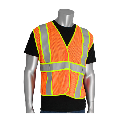 PIP 305-USV5FROR CLASS 2 TREATED POLY, MESH VEST H&L CLOSURE, 2 POCKET, FR TAPE, OR LIKELY SUBJECT TO TAX