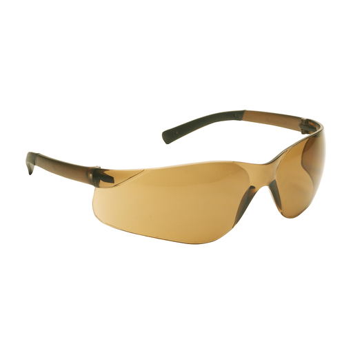 Product image for PIP 250-06-5504 Rimless Safety Glasses w/ Dark Brown Temple, Dark Brown Lens and Anti-Scratch Coating