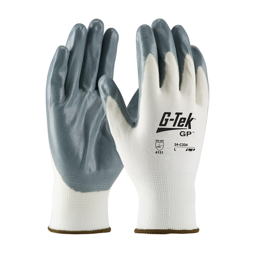 G-TEK KNIT NYLON GLOVE, LARGE