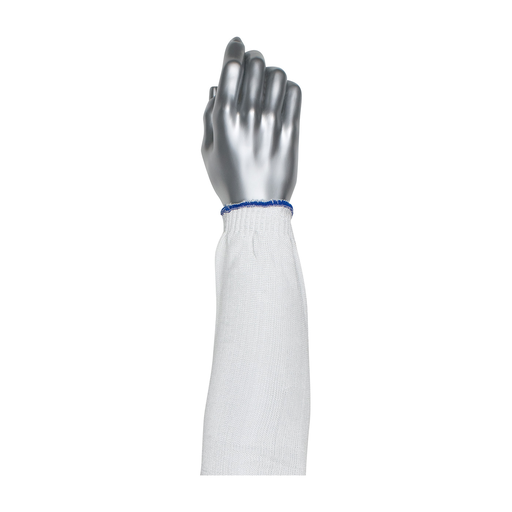 Product image for PIP 20-SD16 16 Inch White Dyneema Spun Nylon Blend High Tenacity Knit Elasticized End Cuff Protective Arm Sleeve