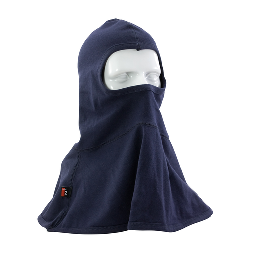 Product image for PIP 385-FRBL11-NV Single-Layer AR/FR Interlock Cotton Balaclava - 11.8 Cal/cm2 - Navy