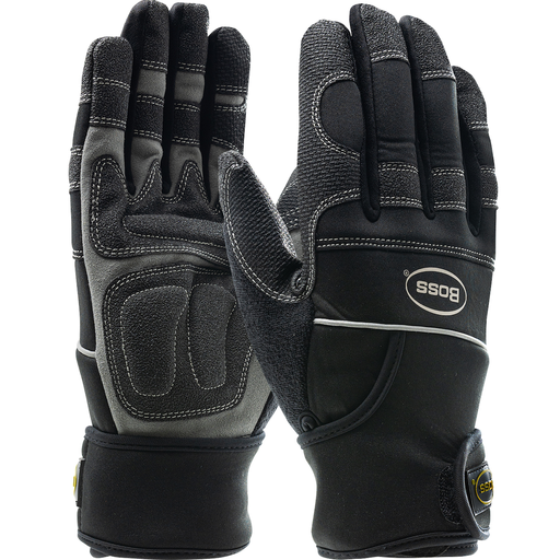 Product image for PIP 120-4400/XL Black Maximum Safety Gunner AV Workman's Glove