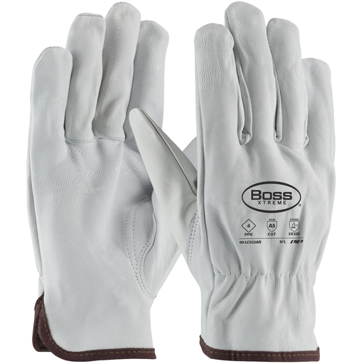 Product image for PIP 09-LC533AR/L BOSS AR GOATSKIN DRIVERS PPE 4, 13G ARAMID LINING, KEYSTONE THUMB, A5 LIKELY SUBJECT TO TAX
