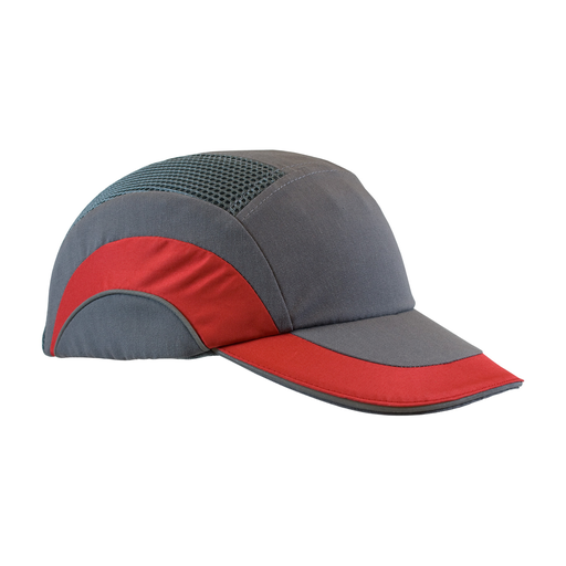 Product image for PIP 282-ABR170-62 HARDCAP A1+ BUMP CAP, RED/GRAY, LOW-PROFILE BASEBALL STYLE, SLIDE-LOCK ADJUSTMENT,