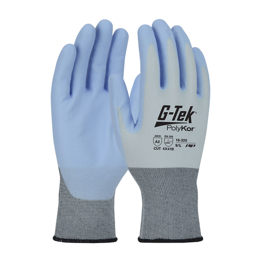 Mayer-DDS-Seamless Knit PolyKor™ X7™ Blended Glove with NeoFoam® Coated Palm & Fingers - Touchscreen Compatible, Blue, L-1