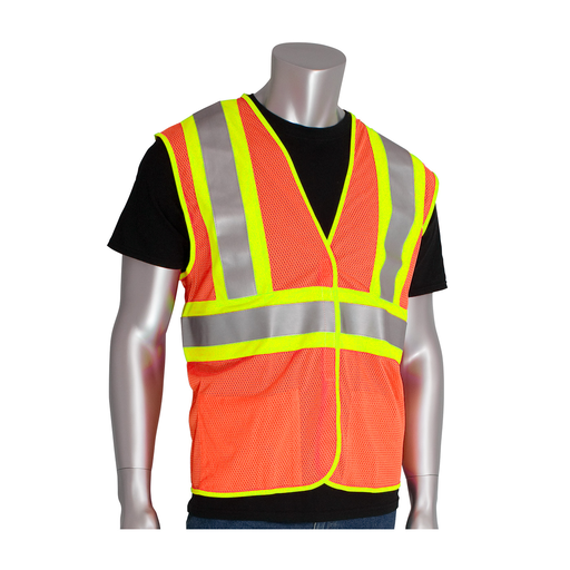 PIP 305-MVFROR-S/M CLASS 2 TREATED POLY, MESH VEST H&L CLOSURE, 2 POCKET, FR TAPE, OR LIKELY SUBJECT TO TAX