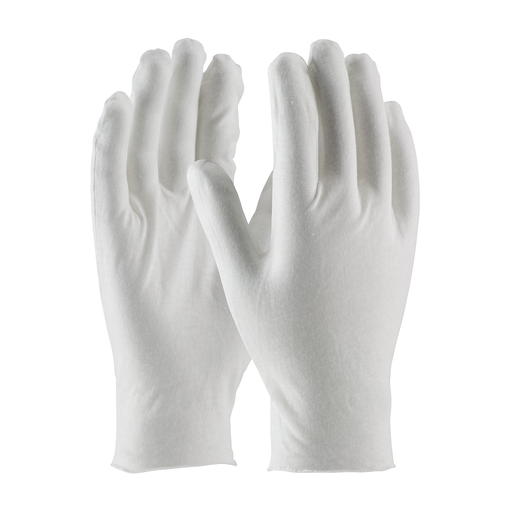 Product image for PIP 97-520/10 Medium Weight Cotton Lisle Inspection Glove w/ Unhemmed Cuff - 10.5"