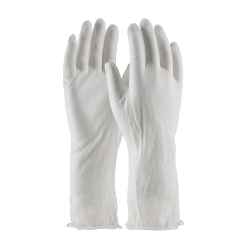 Product image for PIP 97-500/14I CleanTeam® Economy, Light Weight Cotton Lisle Inspection Glove w/ Unhemmed Cuff - 14"