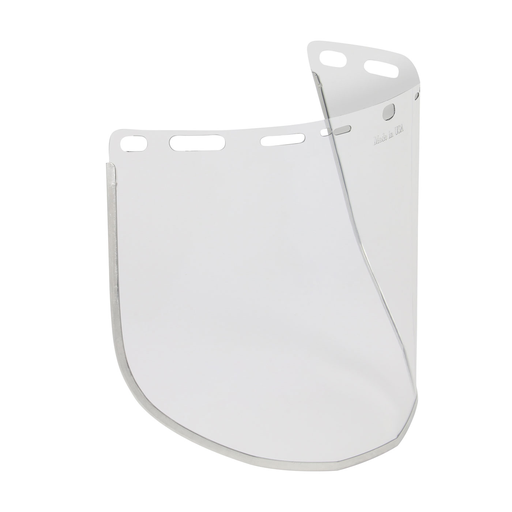 Product image for PIP 251-01-7214 SAFETY VISOR CLR PETG UNIV FIT .0409X15.5 ALUM BINDING