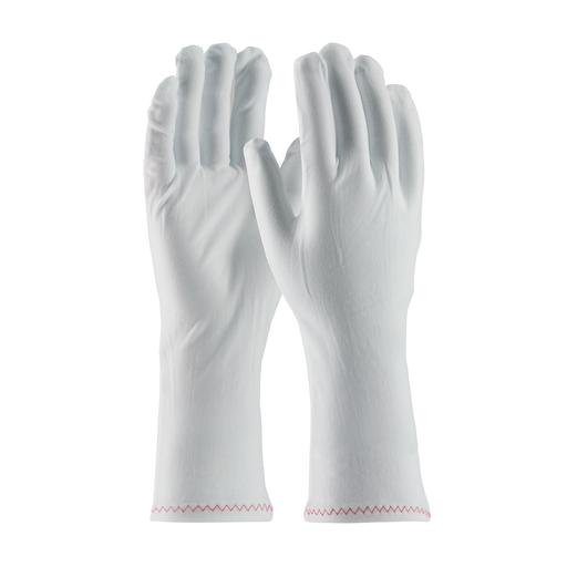 Product image for PIP 98-703/12 Stretch Nylon Inspection Glove w/ Zig-Zag Stitched Rolled Hem - 12"