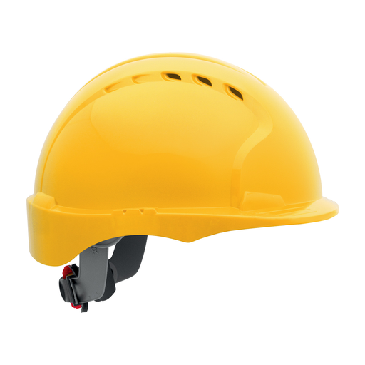 Product image for PIP 280-EV6151SV-20 JSP EVOLUTION 6151, YELLOW, VENTED, SHORT BRIM, WHEEL RATCHET, CLASS C LIKELY SUBJECT TO TAX