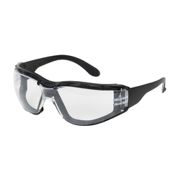 Product image for PIP 250-01-F020 RIMLESS SAFETY GLASSES W/ BLACK TEMPLE CLEAR LENS FOAM PADDING & ANTI-FOG ANTI-SCRATCH COATING ANSI Z87.1+