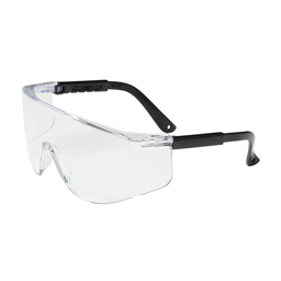 Product image for PIP 250-03-0000 OTG RIMLESS SAFETY GLASSES W/ BLACK TEMPLE CLEAR LENS & ANTI-SCRATCH COATING ANSI Z87.1+