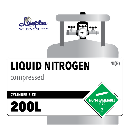 Liquid Nitrogen, 200L, 4.0, Laser, 99.99, 618 lbs, Stainless Steel (SS), CGA 320-Liquid Cylinder