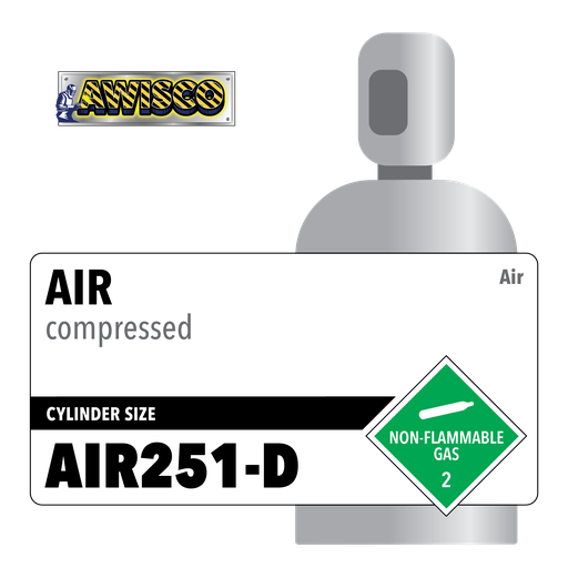 Air, AIR251-D, 251 ft3, High Pressure Steel (HPS), CGA 346