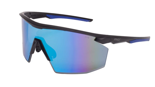 PMXSPEC GLASSES BLUE MIRROR BLACK FRAME, ANTI-FOG